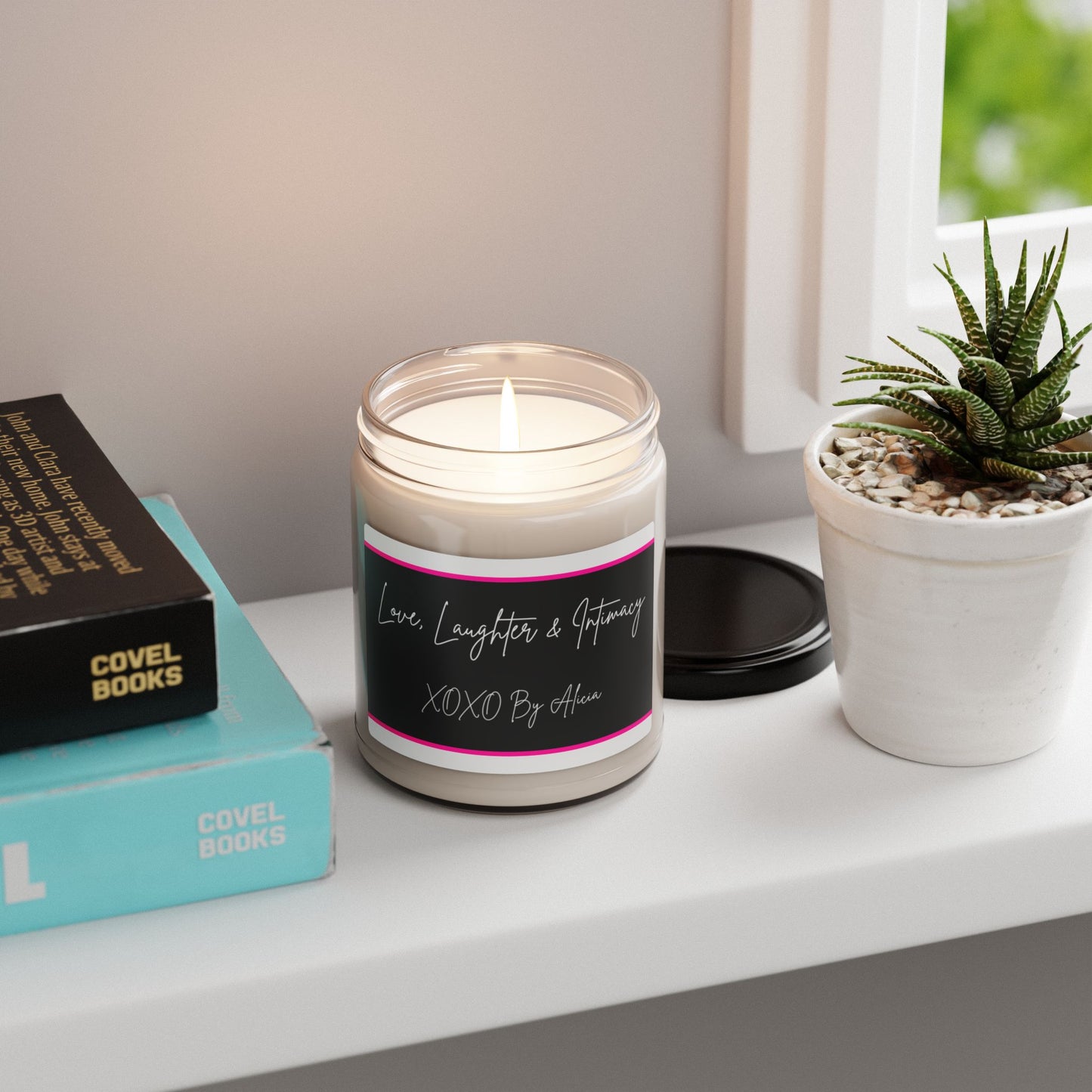 Scented Soy Candle - Love, Laughter & Intimacy - Aromatherapy Gift, Home Decor, Self-Care, Birthday, Valentine’s Day