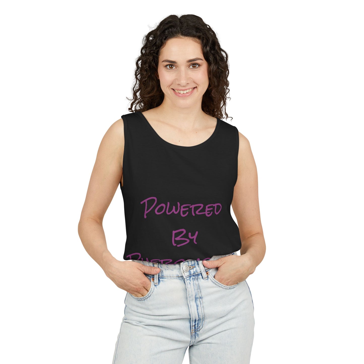Pheromone Powered Unisex Tank Top, Summer Vibes Shirt, Beachwear, Festival Apparel, Casual Gift for Friends, Vivid Graphic Tee