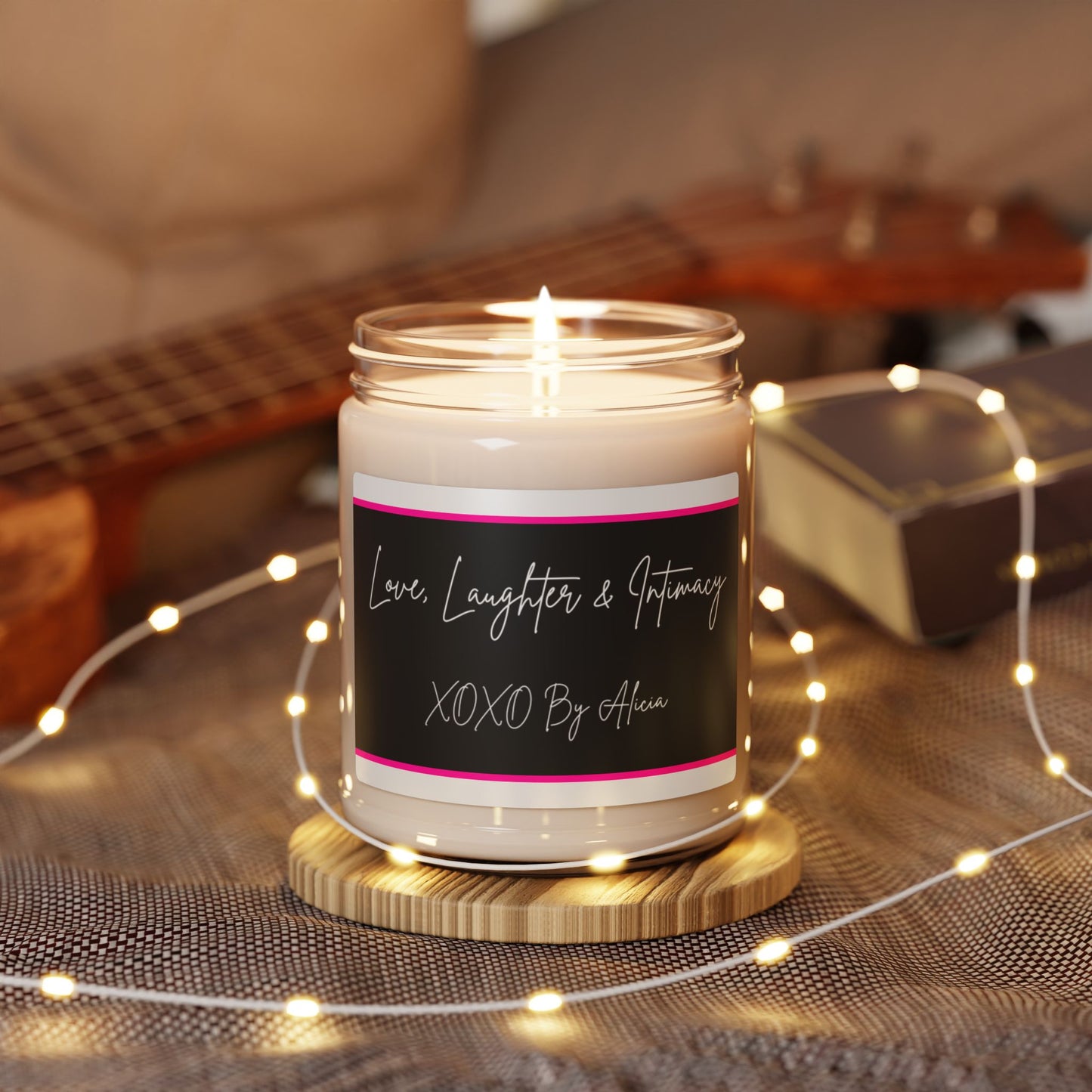Scented Soy Candle - Love, Laughter & Intimacy - Aromatherapy Gift, Home Decor, Self-Care, Birthday, Valentine’s Day