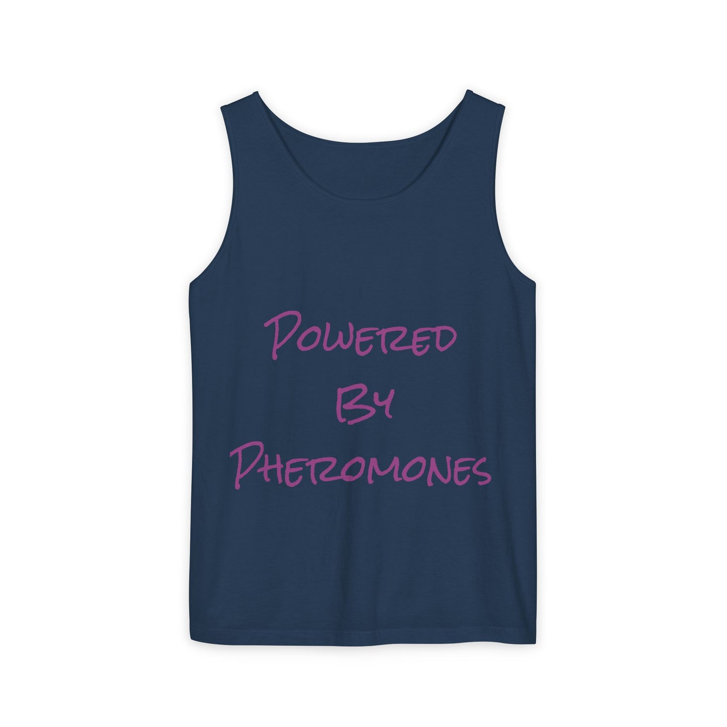 Pheromone Powered Unisex Tank Top, Summer Vibes Shirt, Beachwear, Festival Apparel, Casual Gift for Friends, Vivid Graphic Tee