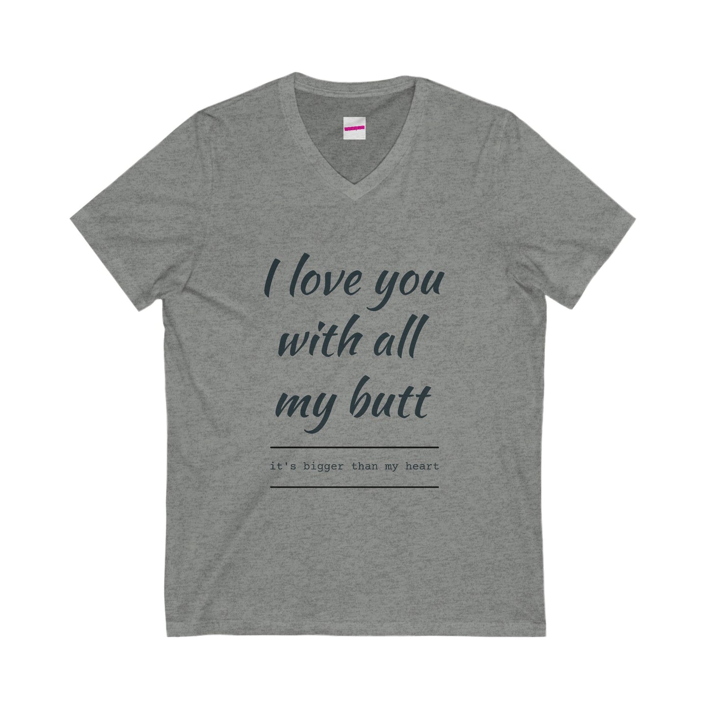 Unisex Love Quote V-Neck Tee - Perfect Gift for Valentine's Day, Anniversaries, or Fun Casual Wear, Romantic Tee, Cute Graphic Shirt