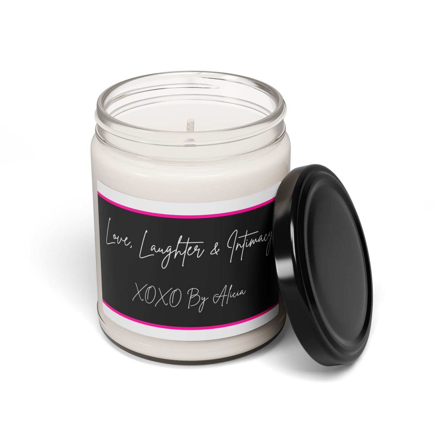 Scented Soy Candle - Love, Laughter & Intimacy - Aromatherapy Gift, Home Decor, Self-Care, Birthday, Valentine’s Day
