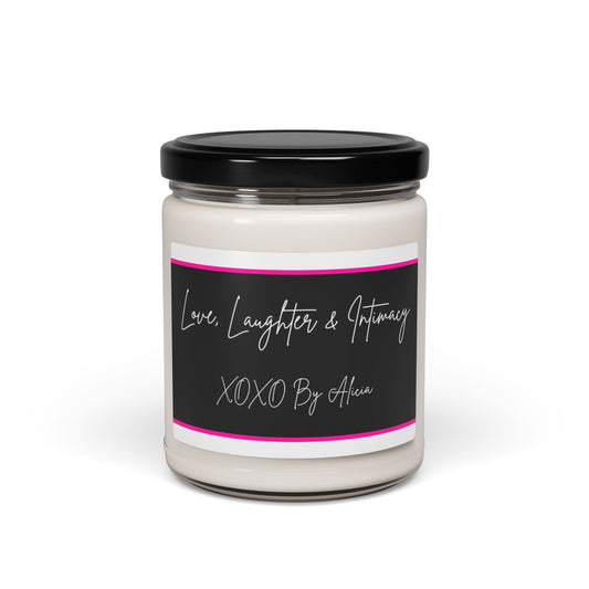 Scented Soy Candle - Love, Laughter & Intimacy - Aromatherapy Gift, Home Decor, Self-Care, Birthday, Valentine’s Day