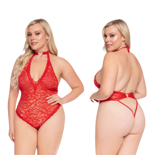 G-String Bodysuit with Heart Detail